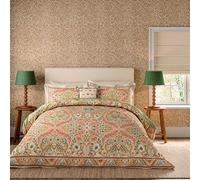 Morris & Co | V&A Earthly Paradise Double Duvet Cover SET, Rose & Pale Olive