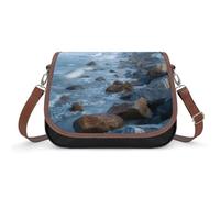 Morris Island Lighthouse Women's Crossbody Bag Fashion Shoulder Handbags Message Tote Bag with Adjustable Strap