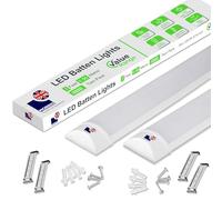 Morris LED Batten Light 2ft - 20W 2400LM, IP20 Indoor Safe, 2-Pack 6500K Daylight, Durable Lighting for Hallways, Pantries, Indoor Workspaces - Value Range
