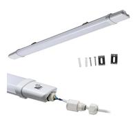 Morris LED Batten Light IP65 4ft, 5ft Push Fit Connection, Weatherproof 4000k LED Lights Outdoor Lights (4000k, 4ft (120cm))