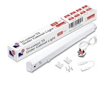 Morris LED Under Cabinet Light Linkable 3 Colours in 1 Light 3000k/4000k/6500k Kitchen Light - UK Plug Included - 288mm, 550mm, 850mm,1150mm (288mm, 1Pack)