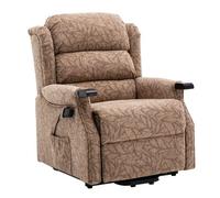 Morris Living The Warminster Dual Motor Riser Recliner Mobility Chair In Cocoa Fabric