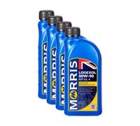 Morris Lodexol 80W-90 Mineral Gear Oil Api Gl-4 Man 341 E-1 Z-2 Mb 235.1 4X1L