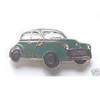 MORRIS MINOR GREEN MOTORCAR ENAMEL LAPEL PIN BADGE