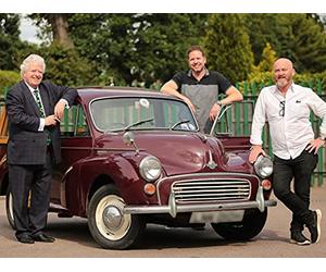 Morris Minor Traveller & Maserati Ghibli
