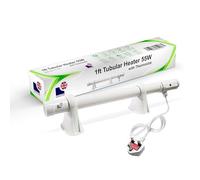 Morris Tubular Heater 1ft, 2ft, 3ft, 4ft Tube Heater With Built In Thermostat Green house Bathroom Conservatory (1FT (55w))
