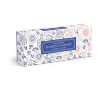 Galison Rubber Stamp Set – William Morris – 11 Stamps & 4 Ink Pads