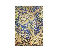 Morris Windrush (William Morris) Midi 12-Month Horizontal Softcover Flexi Dayplanner 2025 (Elastic Band Closure)