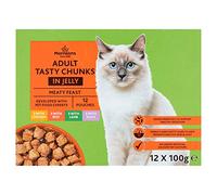 Morrisons Cat Food Meat Selection in Jelly 4x12x100g (Package may vary)