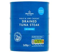 Morrisons No Drain Tuna Steak in A Little Brine 110 g x 36