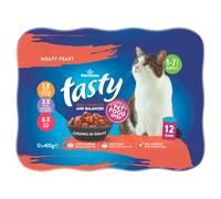 Morrisons Tasty Chunks in Gravy Meaty Feast Adult 1-7 Years 12 x 400g