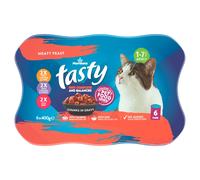 Morrisons Tasty Chunks in Gravy Meaty Feast Adult 1-7 Years 6 x 400g