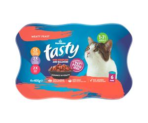 Morrisons Tasty Chunks in Gravy Meaty Feast Adult 1-7 Years 6 x 400g