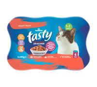 Morrisons Tasty Chunks in Jelly Meaty Feast Adult 1-7 Years 6 x 400g
