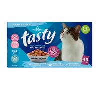Morrisons Tasty Ocean's Catch Chunks in Jelly 1-7 Years Adult 40 x 100g