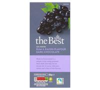 Morrisons The Best 52% Cocoa Rum & Raisin Dark Chocolate 100g