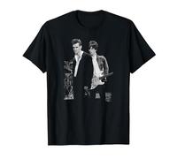 Morrissey and Johnny MARR The Smiths 1985 by Stephen Wright T-Shirt, Men, Black, Small