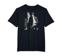 Morrissey and Johnny MARR The Smiths 1985 by Stephen Wright T-Shirt, Men's Big and Tall, Black, 5X Tall