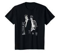 Morrissey and Johnny MARR The Smiths 1985 by Stephen Wright T-Shirt, Youth, Black, Medium