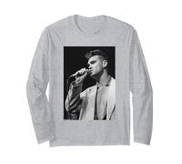 Morrissey The Smiths Euro Tube 1986 by Virginia Turbett Long Sleeve T-Shirt