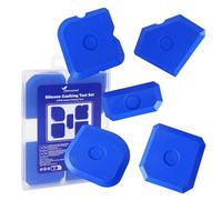MORROWIND Silicone Caulking Tool Set, 5-in-1 Firm Flexible Sealant Finishing Tools for Smooth Joint Sealing in Bathroom, Kitchen, Window and Tile, Blue
