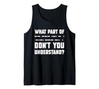Morse Code Humor Design Tank Top