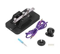 Morse Code Key Telegraph Tapper Manual CW Practice Tool Trainer With Buzzer Voice Prompts For Beginners Premium ABS Iron Material Black