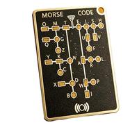 Morse Code Learning Card | Portable Morse Code Communication Tool | Telegraph Practice Card - for Adults Youth Beginners Hobbyists Men Women Friends