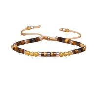 Morse Code Motivational Bracelet, Adjustable Natural Gemstone Morse Code Bracelets, Memorial Unique Gifts for Man, Woman (19#)