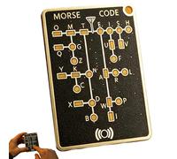 Morse Code Practice Card | Interactive Morse Code Communication Device,Telegraph Practice Card,for Adults Youth Beginners Hobbyists Men Women Friends