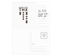 Morse Code Thank-you Dot-line Expression Postcard Card Important Person Anniversary