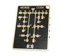Morse Code Trainer Card Pro, Professional PCB Learning Device With Interactive Led & Signal Buttons, Real-Time Decoding Code Learning Card, Encryption Training Tool, For Electronics Lovers