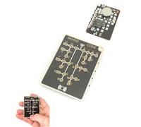 Morse Code Trainer Card Pro, Professional PCB Style Telegraph Key with Interactive LEDs & Signal Buttons, Portable Electronic Code Practice Device Ham Radio Learning & Encryption Training (1PCS)