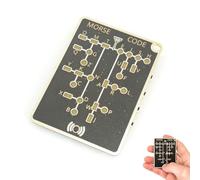 Morse Code Trainer Card Pro, Professional PCB Style with Interactive LEDs & Signal Buttons for Adult Morse Code Learning, Telegraph Practice & Encryption Training (1pc)