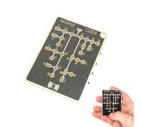 Morse Code Trainer Card Pro, Professional PCB Style with Interactive LEDs & Signal Buttons for Adult Morse Code Learning, Telegraph Practice & Encryption Training (1 PC)