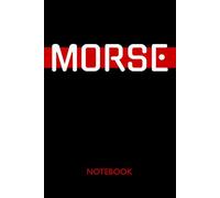 Morse Red Line Notebook: 5x5 Graph Paper for HAM Radio Operators | Black Cover Amateur Radio Journal