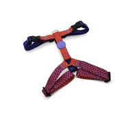 MORSO® 5 Point Adjustable H-Harness for Small Dogs, Orange and Purple, Size XS