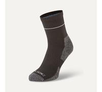 Sealskinz Morston Solo QuickDry Ankle Length Socks - Black / Grey / XLarge