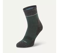 SEALSKINZ | Morston | Unisex Solo QuickDry Ankle Length Warm Weather Everyday Socks | Handles High Perspiration Levels | Breathable & Wearable | L Green/Grey