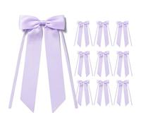 MORSUNBELA Bows Decorative Candles Bow Purple Gift Bows for Wedding Birthday Communion Christmas Pack of 10 Light Purple