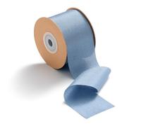 MORSUNBELA Gift Ribbon - Wide Blue Grey Silk Decorative Ribbon for Weddings, 5 cm x 23 m, Dusty Blue