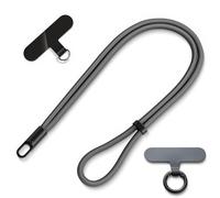 MORSUNBELA Long Mobile Phone Lanyard Long Phone Strap, Adjustable Phones Charm Wrist Strap for Camera, Anti-Lost Lanyard Wrist Strap for Mobile Phones Keys Bags - Grey
