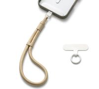 MORSUNBELA Mobile Phone Lanyard Phone Wrist Strap, Adjustable Phones Charm, Anti-Lost Lanyard Wrist Strap for Mobile Phones Cameras Keys Bags - Camel