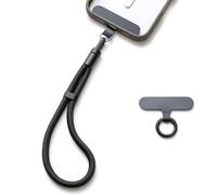 MORSUNBELA Mobile Phone Lanyard Phone Wrist Strap, Adjustable Phones Charm Black Wrist Strap, Anti-Lost Lanyard for Mobile Phones Cameras Keys Bags