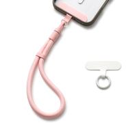 MORSUNBELA Mobile Phone Lanyard Pink Phone Wrist Strap, Adjustable Phones Charm Camera Wrist Strap, Anti-Lost Lanyard for Mobile Phones Cameras Keys Bags