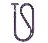 MORSUNBELA Phone Lanyard, Neck Strap, Adjustable Phone Strap Crossbody, for Hanging Mobile Anti Theft lanyard, for Travel Outdoor Compatible with Most Phones Case, Dark purple