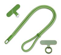 MORSUNBELA Phone Lanyard, Phone Strap Crossbody, Adjustable Neck Strap Compatible with Most Phones Case, Key Lanyard and more, Green
