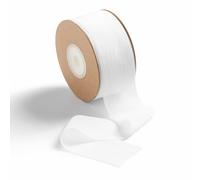 MORSUNBELA White Wedding Gift Ribbon - Wide Chiffon Ribbon 3.8 cm x 23 m