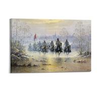 Mort Künstler Painter Work Poster Confederate Crossing Art Print Wall Photo Paint Hanging Picture Family Bedroom Decor 08x12inch(20x30cm)