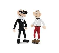 MORTADELO Y FILEMON Clever & Smart - Plush Toys of the Main Characters of the Film 40 cm - Super Soft Quality (Pack Clever + Smart)